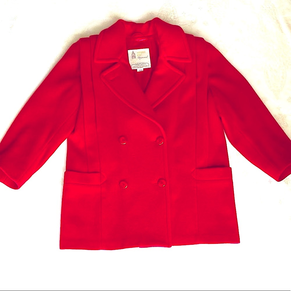 Vintage 100% Virgin Wool London Fog Coat